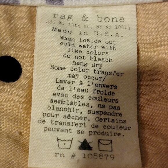 Rag & Bone Classic Grey Camo Digi Skinny Jeans Size 31 - Picture 6 of 7